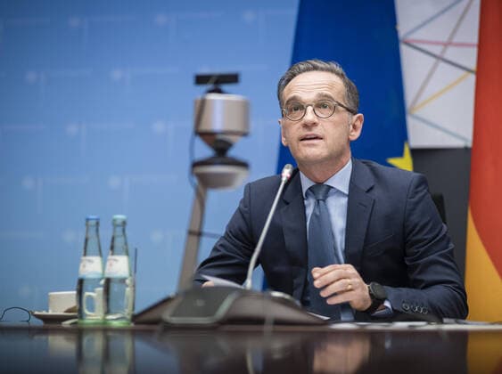 Federal Foreign Minister Heiko Maas, SPD, takes part in the Alliance for Multilateralism initiative in Berlin by video conference 16 04 2020 Berlin Germany Copyright: xFelixxZahn photothek.netx
