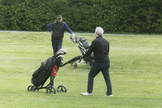 May 13, 2020, London, United Kingdom: Members of the Wimbledon Park Golf Club return to the grounds today after the club reopened as part of phased easing of coronavirus lockdown measures in England..Where: London, United Kingdom.When: 13 May 2020.Credit: Amer GhazzalCover Images London United Kingdom - ZUMAc218 20200513_zia_c218_007 Copyright: xCOVERxImagesx