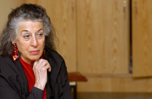 1 Portrait Lea Rosh in conversation in the Berlin Philharmonie, portrait, publicist, t.s., semi-total, medium, horizontal, music, Berlin Germany, Germany Copyright: xBRIGANI-ART HEINRICHx BriganiArt_00068335_00068335