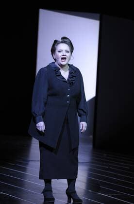 1 Theater Swetlana Schoenfeld, singer in the Hanns Eisler Revue in BE, photo rehearsal from 14 01 11, music, Berlin Germany, Germany Copyright: xBRIGANI-ART HEINRICHx BriganiArt_00238697_00238697