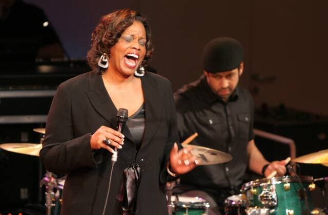 77 Concert Diane Reeves and band in the Chamber Music Hall Philharmonie, vocals, jazz, singer, music, Berlin Germany, Germany Copyright: xPOP-EYE Gabschx 00156164_00156164