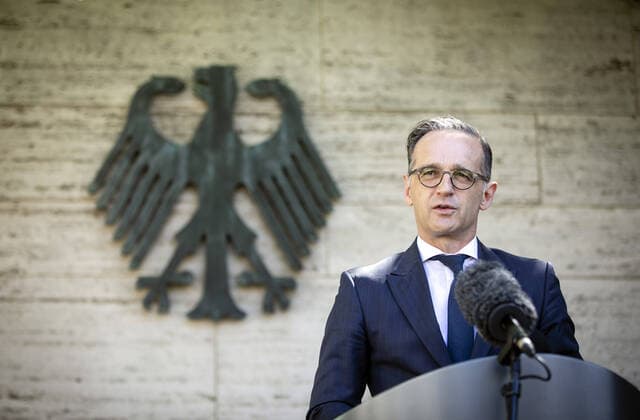 Press statement by Federal Foreign Minister Heiko Maas, SPD, to the Federal Foreign Office on the new travel regulations from 15 06 within the EU Berlin Germany Copyright: xThomasxKoehler photothek.dex