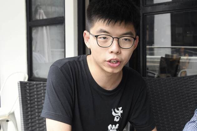 Hong Kong pro-democracy activist Joshua Wong Pro-democracy activist Joshua Wong speaks in Hong Kong on June 3, 2020, about the Chinese legislature s decision to enact a national security law for the former British colony. 