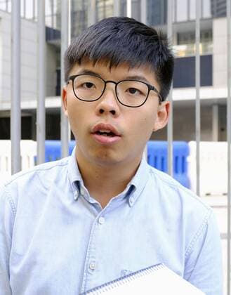 Hong Kong pro-democracy activist Joshua Wong Pro-democracy activist Joshua Wong speaks in Hong Kong on Dec. 3, 2019. 