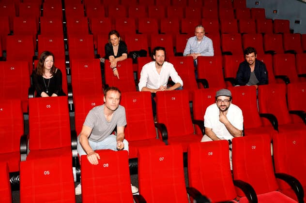 Dana Messerschmidt, Mark Waschke, Hannah D Schwegel, Jakob D Weydemann, Stephan Winkler, Carlos A Morelli and Friede Clausz at the premiere of the feature film Der Geburtstag im Luchs Kino am Zoo Halle Saale, 18 06 2020 Foto:xR.xStoffelsx xFuturexImage