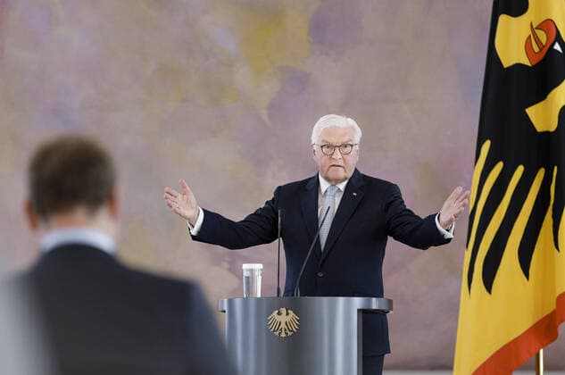 German President Frank Walter Steinmeier, recorded during a discussion on vocational training in times of the Corona Pandemic in Berlin 23 06 2020 Berlin Germany Copyright: xFelixxZahn photothek.netx