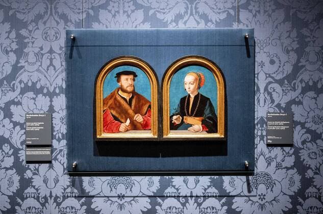 THE HAGUE Portraits of Jakob Omphalius and Elisabeth Bellinghausen during the press presentation of the new addition to the Mauritshuis in The Hague, 30 June 2020 The acquisition brings a bridal couple back together that was separated at auction almost 125 years ago The Cologne painte  Copyright: xHollandsexHoogtex xxANPx x415866685x
