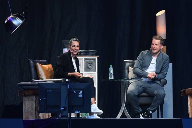 Die Pochers hier am 26 07 2020 at the drive-in cinema at the Movie Park in Bottrop In their new podcast Die Pochers hier, Amira and Oliver Pocher talk about their lives, what happened to them during the week, whats on their minds xRx