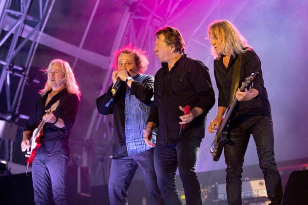 Bernd Römer, Martin Becker, Claudius Dreilich and Christian Liebig von Karat live at the cathedral steps Open Air 2020 on the cathedral square Erfurt, 28 07 2020 Foto:xM.xKremerx xFuturexImage