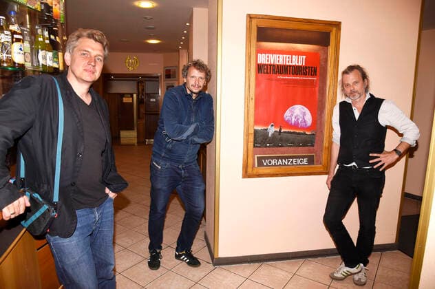 Johannes Kaltenhauser, Marcus H Rosenmüller and Gerd Baumann at the preview of the documentary Three Quarter Blood Space Tourists at the Filmtheater Sendlinger Tor Munich, 04 08 2020 Foto:xS.xAdamx xFuturexImage