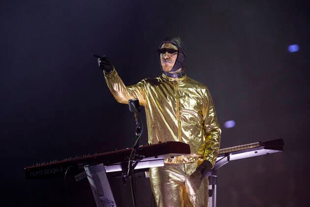 Andreas Schanowski from the Rammstein Tribute Band Völkerball during the concert in the context of Arena Now at the Lanxess Arena Cologne, 06 08 2020 Foto:xC.xHardtx xFuturexImage