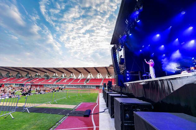 Lina Larissa Strahl live at the summer open air picnic blanket concert in the Steigerwaldstadion Erfurt, 10 08 2020 Foto:xM.xKremerx xFuturexImage
