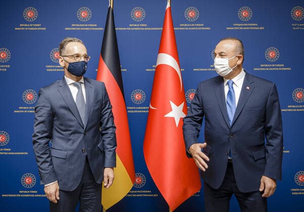 German Foreign Minister Heiko Maas, SPD, meets Mevluet Cavusoglu, Auâˆöüenminister of the Republic of Turkey for a meeting in Ankara 25 08 2020 Ankara Turkey Copyright: xFelixxZahn photothek.netx