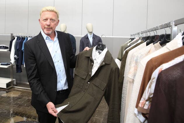 Boris Becker at the presentation of his Boris Becker fashion collection on 28 08 2020 during the fashion fair Gallery Fashion and Shoes 2020 in Düsseldorf Boris Becker at the presentation of his fashion collection in Düsseldorf