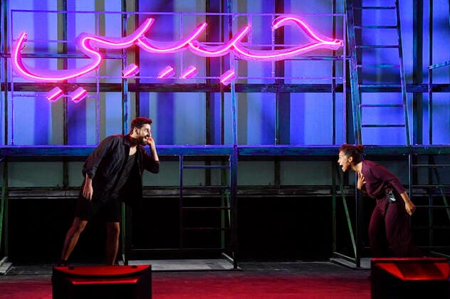 Armin Wahedi and Cynthia Micas at the photo rehearsal of the play Gott ist nicht schüchtern at the Berliner Ensemble Berlin, 28 08 2020 Foto:xF.xKernx xFuturexImage