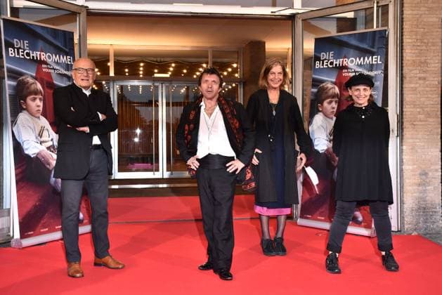 Volker Schlöndorff, David Bennent, Angela Winkler and Katharina Thalbach at the premiere of the Revival cinema from the film classic The Tin Drum starts in revised Ultra HD technology from 31 08 2020 on 30 08 2020 at Kino International in Berlin The Tin Drum Revival screen premiere in Berlin