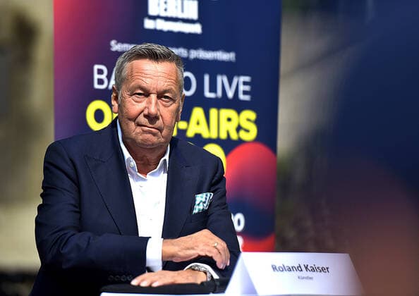03 09 2020, xlakx, Entertainment Press Conference, Back to Live New Start The Open Airs 2020 emspor, v l Roland Kaiser gives detailed information on Back to Live Open Air s 2020 and insights into the current situation of the event industry as well as visions and ideas for the coming months at the press conference Berlin