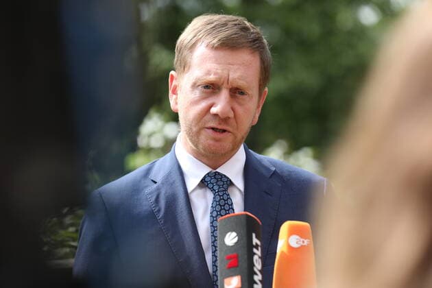 Michael Kretschmer, Prime Minister of Saxony condemns riots in Leipzig during an interview in Dresden at Albrechsburg Castle, recorded on 06 09 2020 Michael Kretschmer, Prime Minister of Saxony