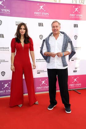 Nilam Farooq and Nico Hofmann at the presentation of the First Steps Awards on 14 09 2020 in Berlin First Steps Awards 2020 in Berlin