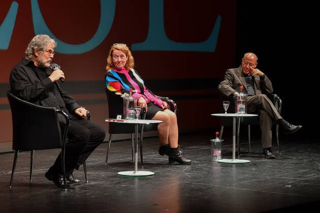 Gabriele and Gregor Gysi, Our Father A Conversation Moderator Hans Dieter Schütt Theater Erfurt Large House in Erfurt 24 Erfurt Autumn Harvest 2020 of the Erfurt Autumn Harvest e V Copyright xVIADATAx xHolgerxJohnx, Erfurt Thuringia Germany