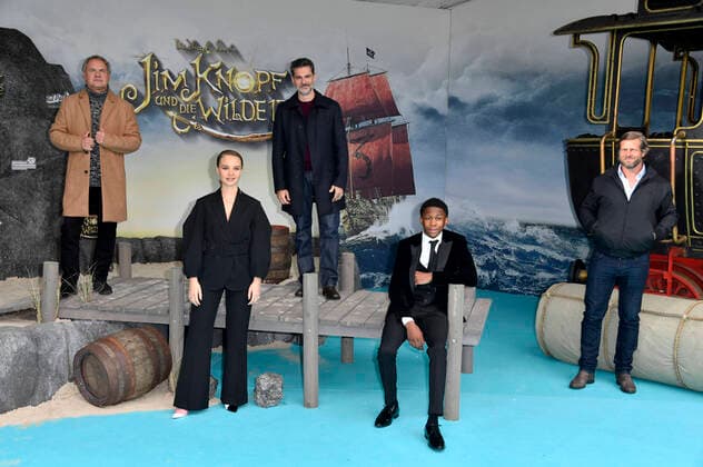 Uwe Ochsenknecht, Sonja Gerhardt, Rick Kavanian, Solomon Gordon and Henning Baum at the premiere of the feature film Jim Knopf und die Wilde 13 at Zoo Palast Berlin, 27 09 2020 Foto:xF.xKernx xFuturexImage