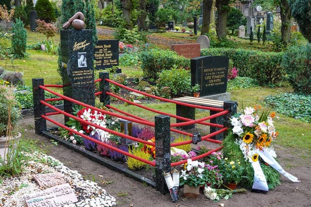 Grave Boxer Rocky Graciano Rocchigiani, Alter St Matthäus Kirchhof, Schöneberg, Berlin, Germany