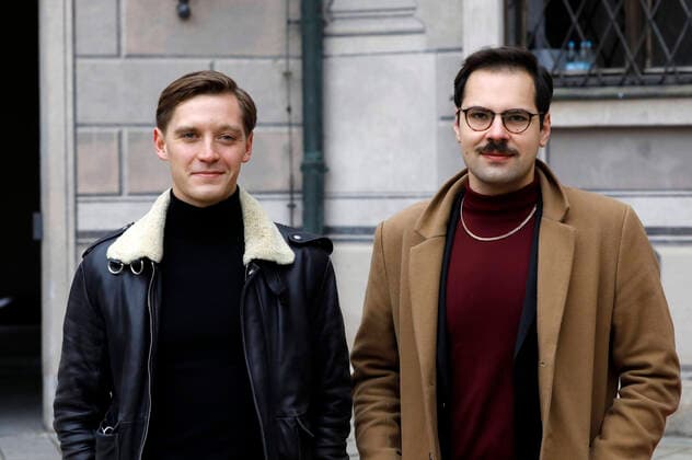 Jonas Nay and David Grabowski at the presentation of the 32 Bavarian Television Award 2020 at the Munich Residence Munich Munich, 14 10 2020 Foto:xD.xBedrosianx xFuturexImage