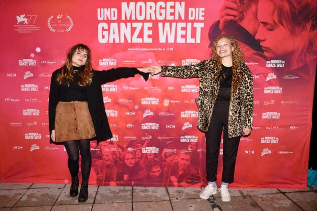 Mala Emde and Luisa Celine Gaffron at the preview of the feature film Und morgen die ganze Welt at City Kino Munich, 29 10 2020 Foto:xS.xAdamx xFuturexImage