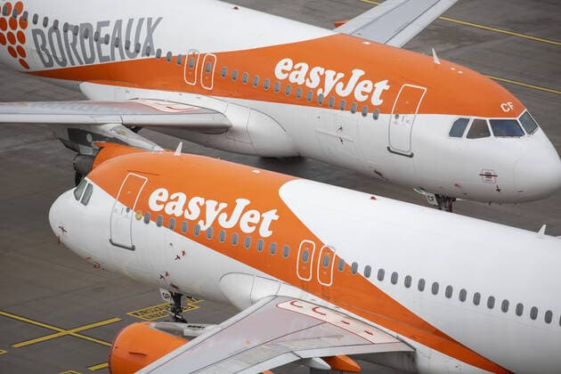 EasyJet aircraft at Berlin Brandenburg Airport Willy Brandt, BER Schoenefeld, 31 10 2020 Schoenefeld Germany Copyright: xThomasxImo photothek.netx