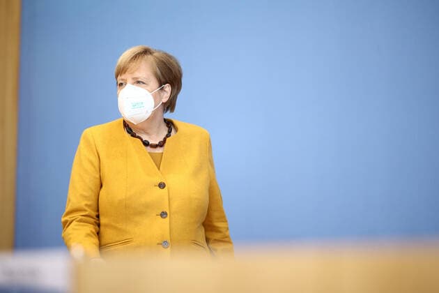 Angela Merkel, Chancellor, recorded at a federal press conference after the Corona Cabinet meeting in Berlin, 31 10 2020 Berlin Germany Copyright: xFlorianxGaertner photothek.netx