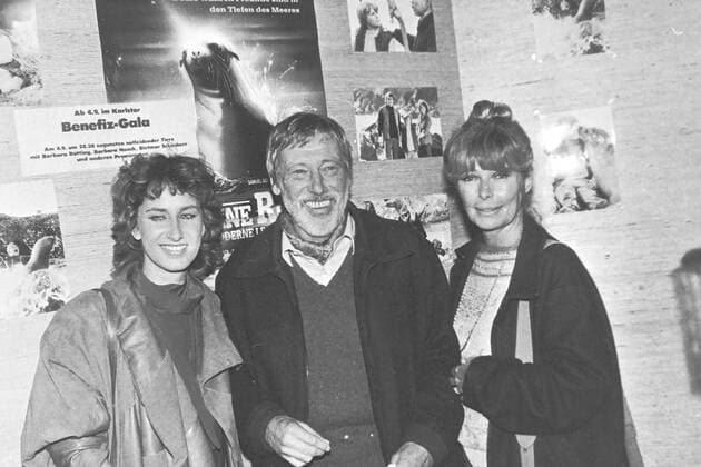 Archive Beatrice Richter actress Dietmar Schoenherr actor Vivi Bach singer Munich 1982 archive motives Dietmar Schoenherr Munich