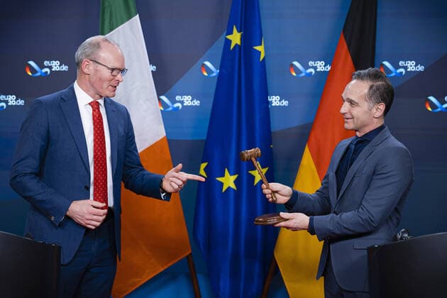 Heiko Maas, German Foreign Minister, meets Simon Coveny, Foreign Minister of Ireland Berlin, 11 12 2020 Berlin Germany Copyright: xThomasxTrutschelx