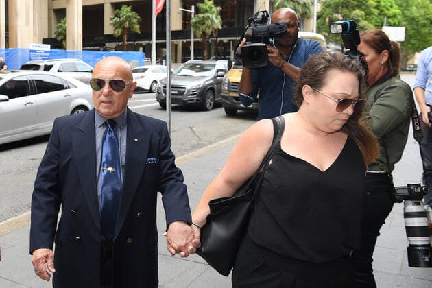 MATHEW FLAME COURT, Angry Anderson (left) arrives for the sentencing of Mathew Flame at the NSW Supreme Court in Sydney, Wednesday, December 16, 2020. Mathew Flame, who has been found not guilty of murder but guilty of manslaughter by reason of mental impairment for the death of Liam Anderson, the son of Angry Anderson. ( NO ARCHIVING, EDITORIAL USE ONLY, NO USE IN BOOKS WITHOUT CONSENT SYDNEY NSW AUSTRALIA  Copyright: xDEANxLEWINSx 20201216001509000055