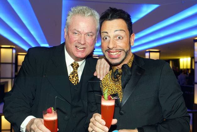 Felix Copyright IMAGO Herrmann 12 02 2003 Theme Berlinale Opening party of the new trendy restaurant and bar Felix in the Hotel Adlon in Berlin Dieter Schroth and Harald Glööckler Copyright: xEventpressxHerrmannx
