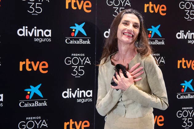 Angela Molina at a photocall on the occasion of the awarding of the Honorary Goya at the upcoming 35 Goya Awards Premios Goya 2021 at the Academia de las Artes y las Ciencias Cinematograficas Madrid, 08 02 2021 Angela Molina  Foto:xDyDxFotografosx xFuturexImage