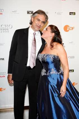 Echo Klassik Award 2008 Andrea Bocelli with prize winner Cecilia Bartoli at the Echo Klassik Award 2008 in the Munich Philharmonic Hall in Munich Copyright IMAGO Passig 19 10 2008 Copyright: xEventpress Passigx