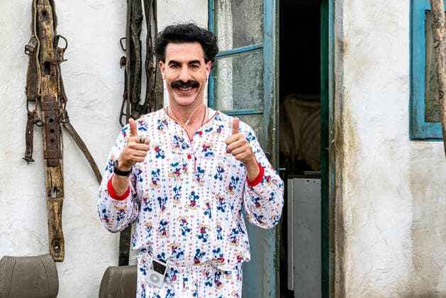 RELEASE DATE: October 23, 2020 TITLE: Borat Subsequent Moviefilm STUDIO: DIRECTOR: Jason Woliner PLOT: Follow-up film to the 2006 comedy centering on the real-life adventures of a fictional Kazakh television journalist named Borat. STARRING: SACHA BARON COHEN as Borat. Los Angeles U.S. - ZUMAl90_ 20201021_sha_l90_372 Copyright: xAmazonxStudiosx