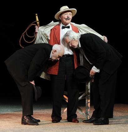 WARTEN AUF GODOT Charles Brauer, Uwe Friedrichsen, Werner Rehm, in WARTEN AUF GODOT from 22 04 to 28 05 2010 at the Ernst Deutsch Theater in Hamburg Copyright Eventpress Struss Date 21 04 2010 Copyright: xEventpressxStrussx