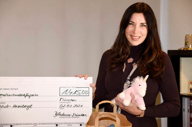 Alexandra Polzin at the cheque and donation handover to children and young people from socially disadvantaged families in need as a result of the Corona crisis at Lichtblick Hasenbergl Munich, 02 03 2021 Foto:xS.xAdamx xFuturexImage