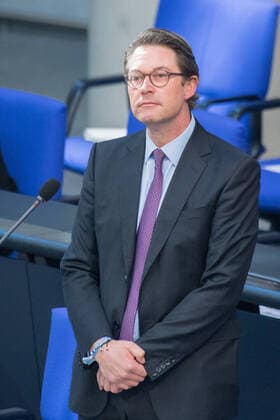 Berlin, plenary session in the Bundestag Andreas Scheuer Federal Minister of Transport and Digital Infrastructure, CSU during the session of the German Bundestag on 03 03 2021 Berlin Bundestag Berlin Germany