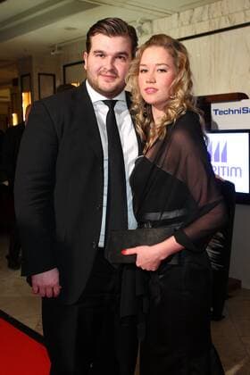 Gregor Nebel and Fellin Wolter at the 113 Press Ball Berlin 2012 at the Hotel Maritim in Berlin Copyright: xEventpressxHerrmannx