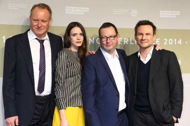 Christian Slater, Lars von Trier, Stellan Skarsgard, Stacy Martin at the NRW Reception 2014 at the 64nd Berlin International Film Festival BERLINALE 2014 Landesvertretung NRW, La Berlinale Le 64e festival international du film de Berlin Copyright: xEventpressxHerrRax
