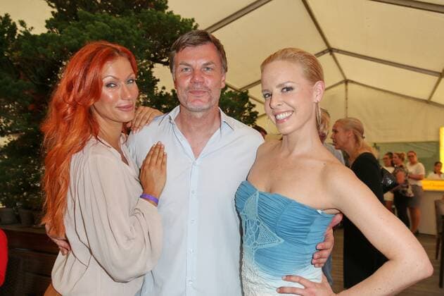 Isabel Edvardsson, Yasmina Filali and Thomas Helmer, Summer Party Island Fever Sylt at Aspria Uhlenhorst, Hamburg, 04 07 2015 Copyright: xEventpressxMPx