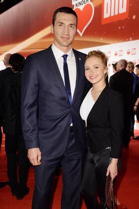 Hayden Panettiere and Wladimir Klitschko at the party of the TV fundraising gala Ein Herz fuer Kinder 2015 at Hangar 7 in the former Tempelhof airport grounds in Berlin Copyright: xEventpressxFuhrx