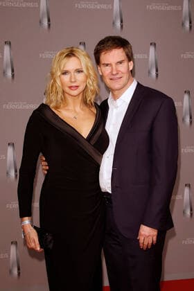 Veronica Ferres with husband Carsten Maschmeyer on the Red Carpet at the German Television Awards in the Rheinterrasse in Du sseldorf Copyright: xEventpressxGolejewskix