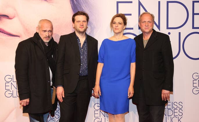 Sven Taddicken, Johannes Krisch, Martina Gedeck and Ulrich Tukur, premiere of Gleissendes Glueck at Holi Kino Hamburg Copyright: xEventpressxxrhx