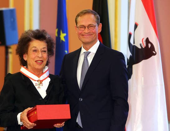 Laureate Lea Rosh at the award ceremony of the Order of Merit of the State of Berlin Berlin City Hall, Festival and Coat of Arms Hall in Berlin Copyright: xEventpressxHHHx