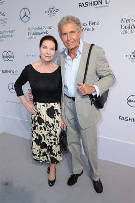 Gudrun Landgrebe and husband Ulrich von Nathusius MINX Show Mercedes Benz Fashion Berlin 2016 with Fashion Spring Summer 2017 Spring Summer 2017 at the Erika Hess Stadium in Berlin Copyright: xEventpressxFuhrx