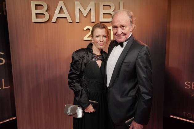 Michael Mendl with girlfriend Gesine Friedmann BAMBI 2018 award ceremony at the Theater am Potsdamer Platz in Berlin Copyright: xEventpressxRadkex