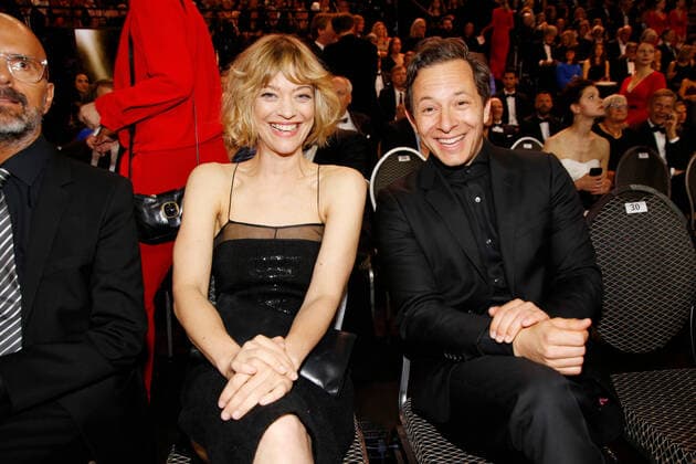 Christoph Maria Herbst and Heike Makatsch with boyfriend Trystan Pütter in the hall at the Lola German Film Awards 2019 at the Palais am Funkturm in Berlin Copyright: xEventpressxGolejewskix(xDeutschexFilmakademiexe.V.x)x